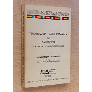 TERMINOLOGIA FRANCO-ESPAÑOLA DE CONTRATOS